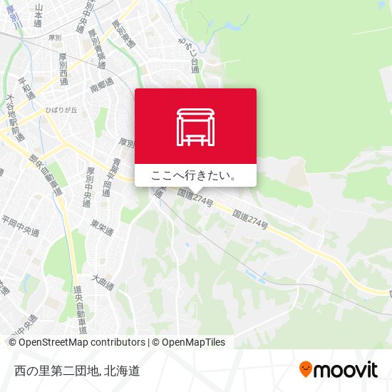 西の里第二団地地図