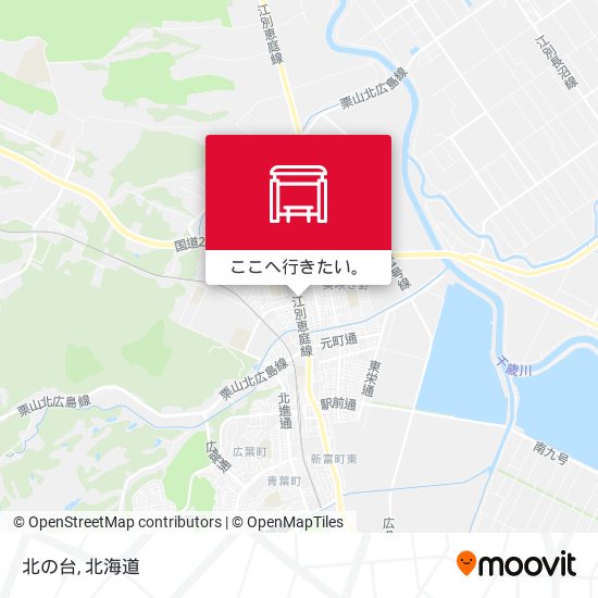 北の台地図