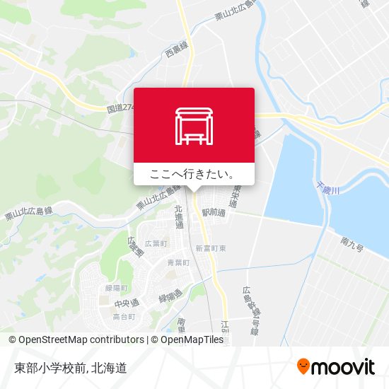東部小学校前地図