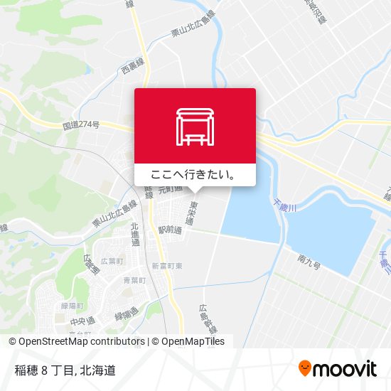 稲穂８丁目地図