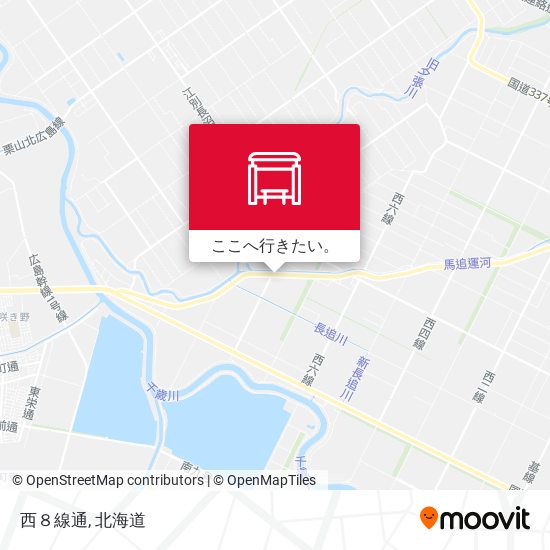 西８線通地図