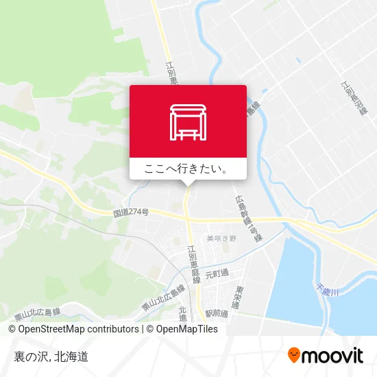 裏の沢地図