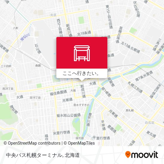 中央バス札幌ターミナル地図