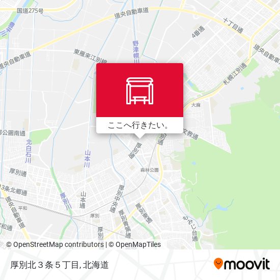 厚別北３条５丁目地図