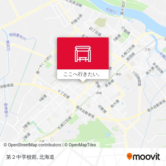 第２中学校前地図