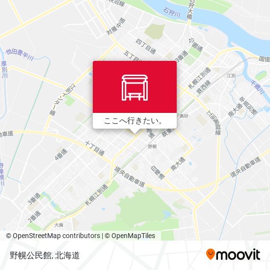 野幌公民館地図