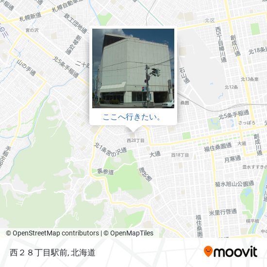 西２８丁目駅前地図