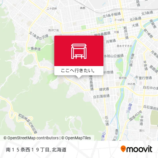 南１５条西１９丁目地図