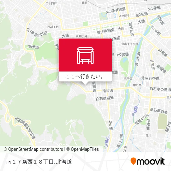 南１７条西１８丁目地図