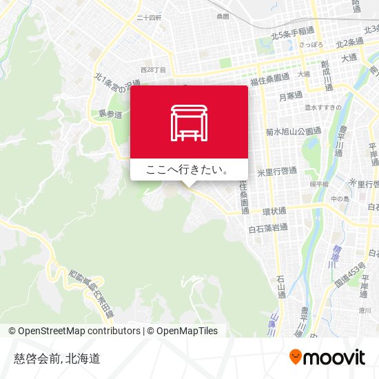 慈啓会前地図