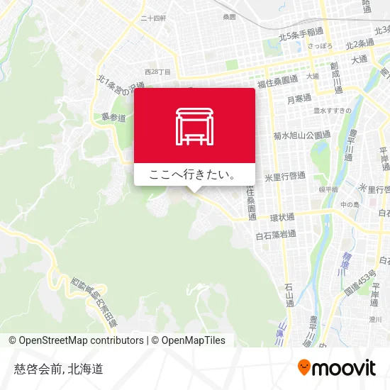 慈啓会前地図