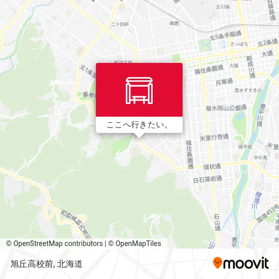 旭丘高校前地図