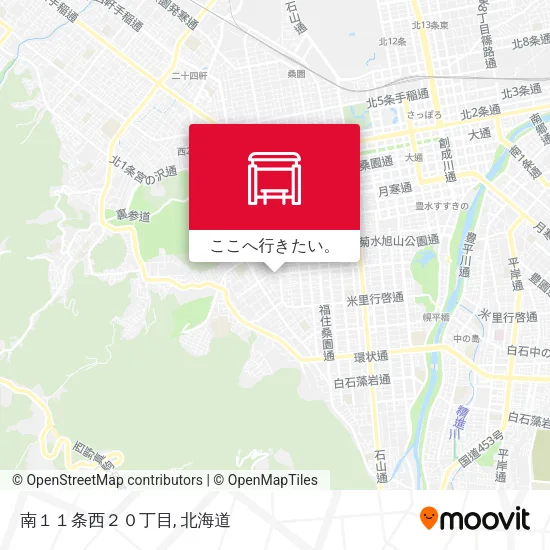 南１１条西２０丁目地図