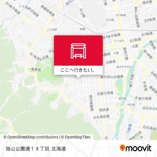 旭山公園通１８丁目地図