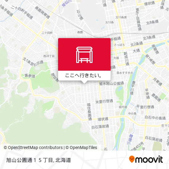 旭山公園通１５丁目地図