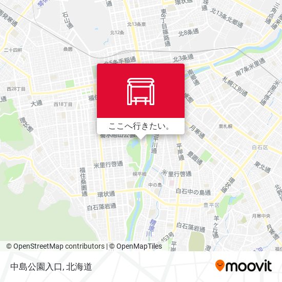 中島公園入口地図