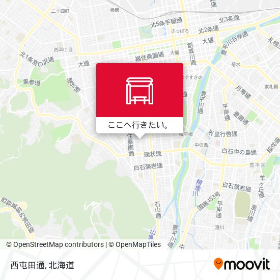 西屯田通地図