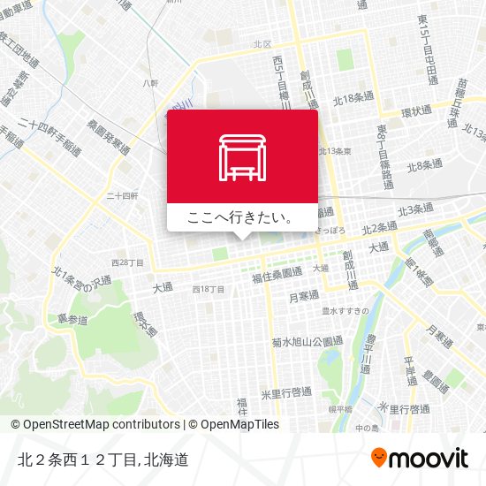 北２条西１２丁目地図