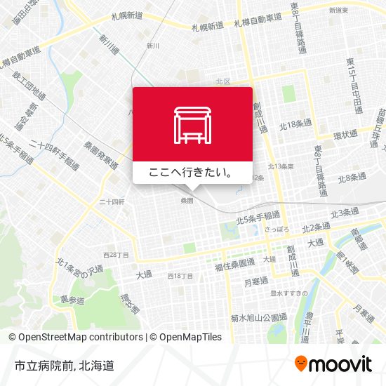 市立病院前地図