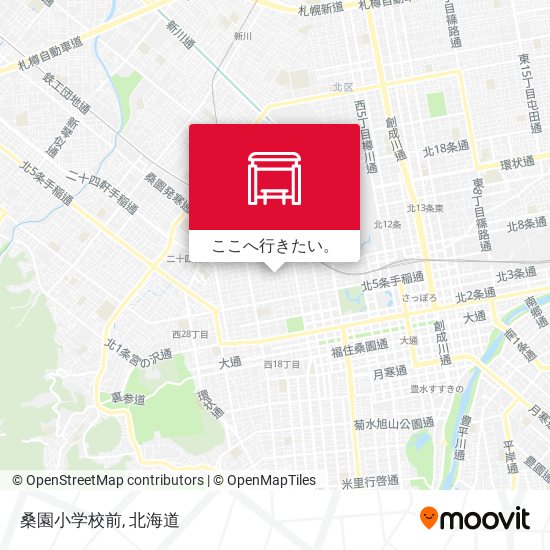 桑園小学校前地図