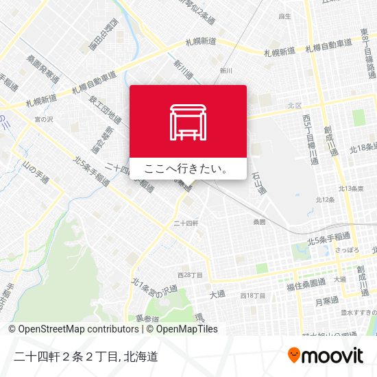 二十四軒２条２丁目地図