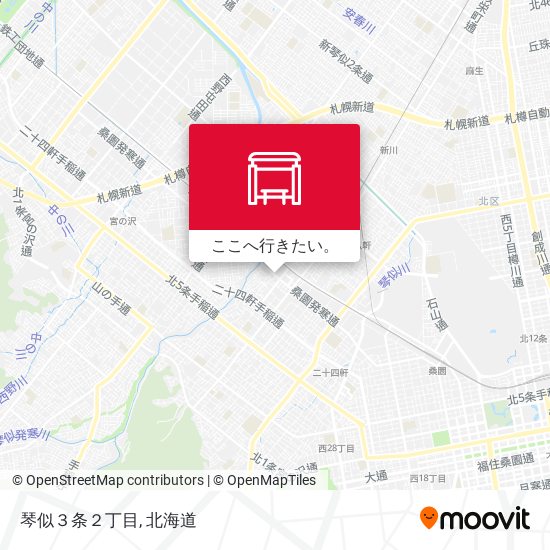 琴似３条２丁目地図