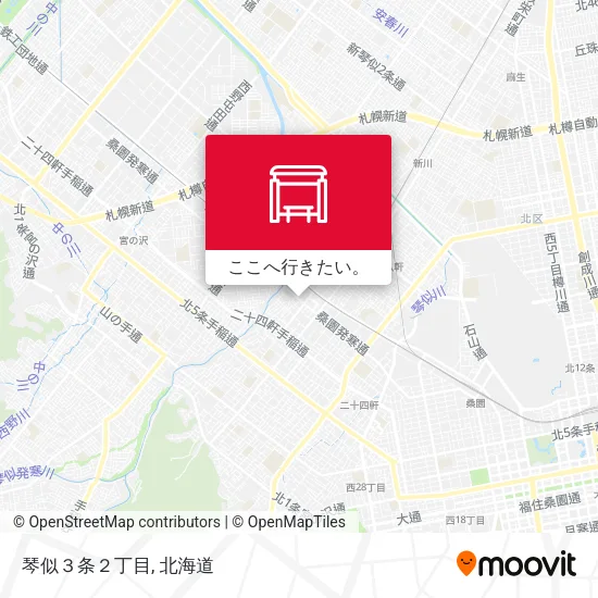琴似３条２丁目地図