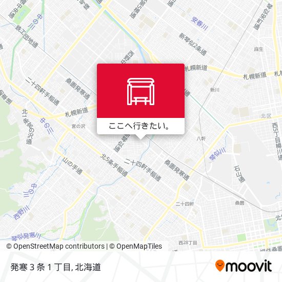 発寒３条１丁目地図