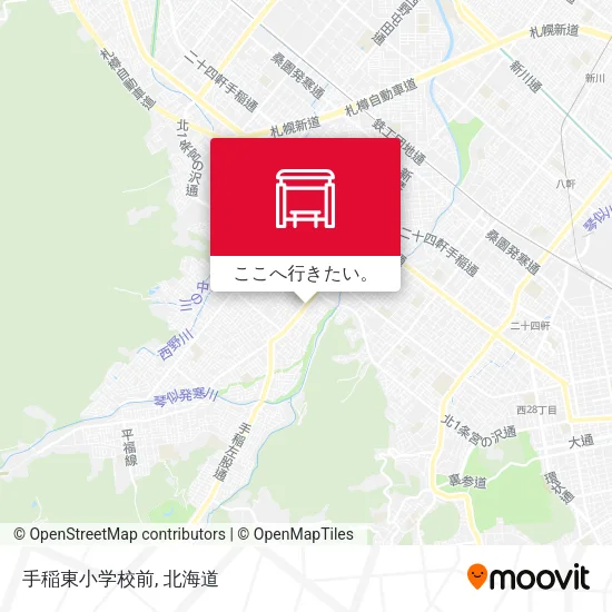 手稲東小学校前地図