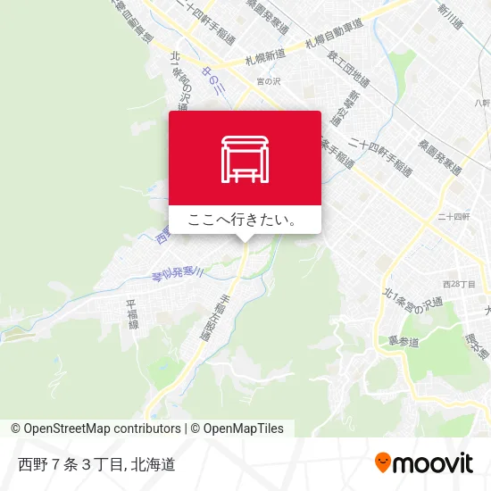 西野７条３丁目地図