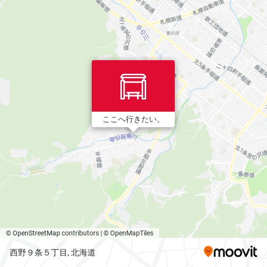西野９条５丁目地図