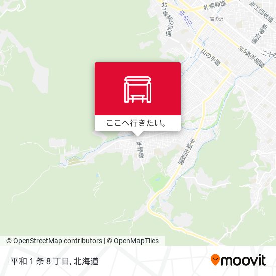 平和１条８丁目地図