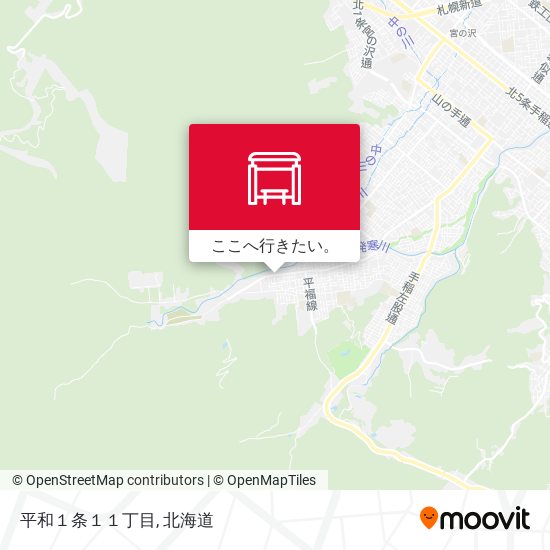平和１条１１丁目地図