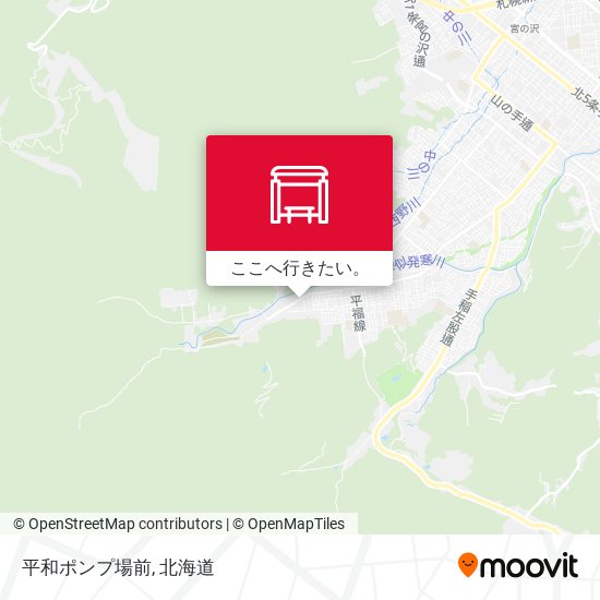 平和ポンプ場前地図