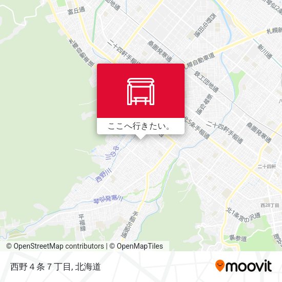 西野４条７丁目地図