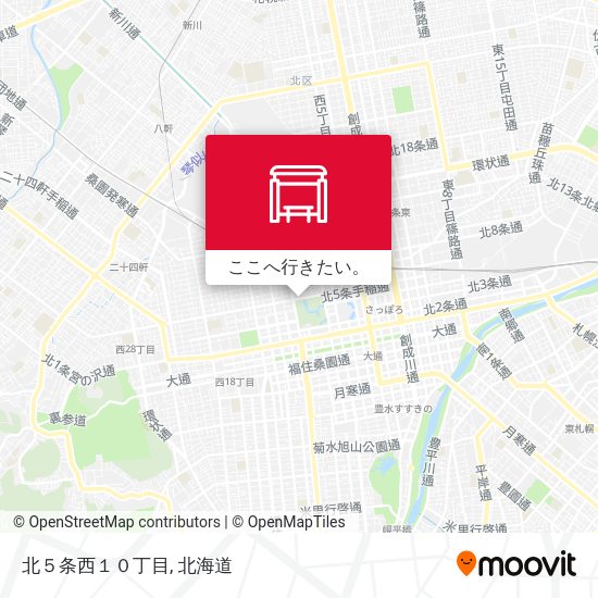 北５条西１０丁目地図