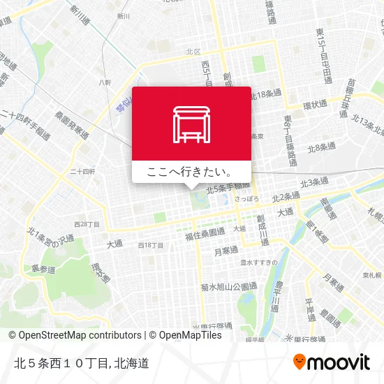 北５条西１０丁目地図