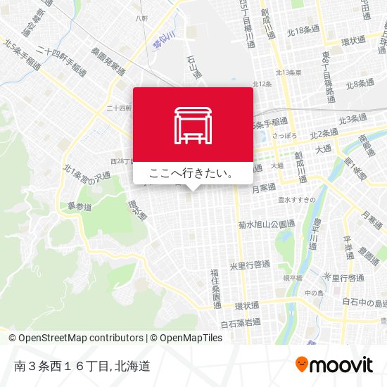 南３条西１６丁目地図