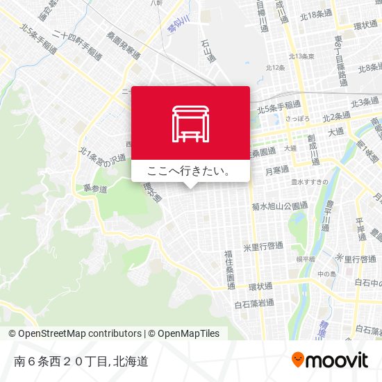 南６条西２０丁目地図