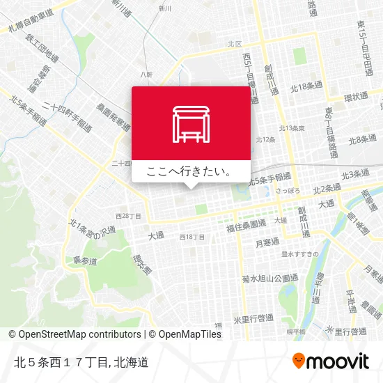 北５条西１７丁目地図