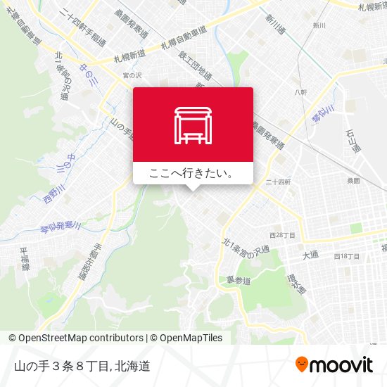 山の手３条８丁目地図