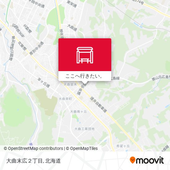 大曲末広２丁目地図