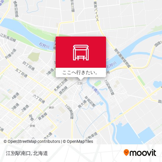 江別駅南口地図