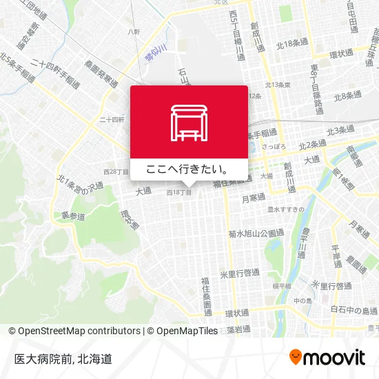 医大病院前地図