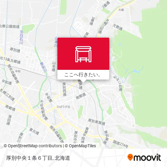 厚別中央１条６丁目地図