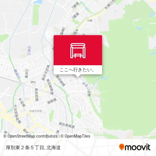 厚別東２条５丁目地図