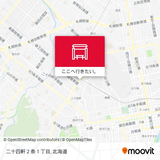二十四軒２条１丁目地図