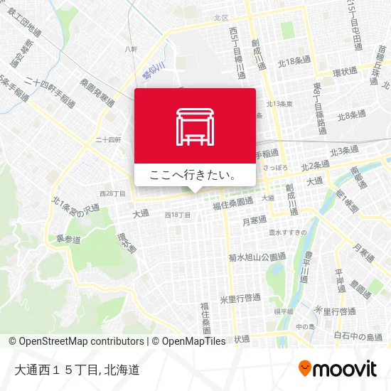 大通西１５丁目地図