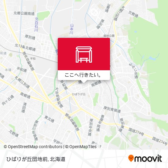 ひばりが丘団地前地図