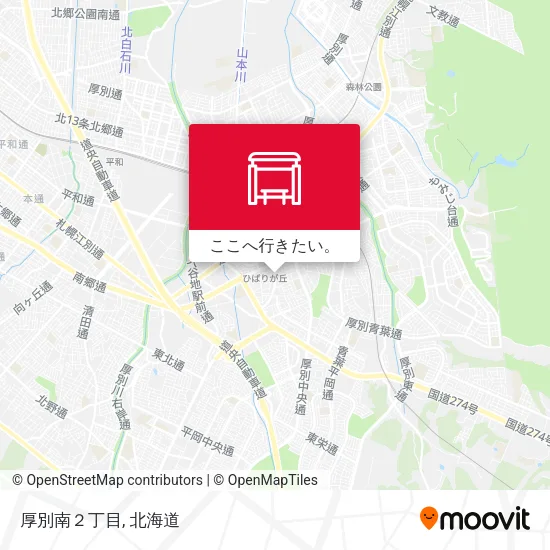 厚別南２丁目地図